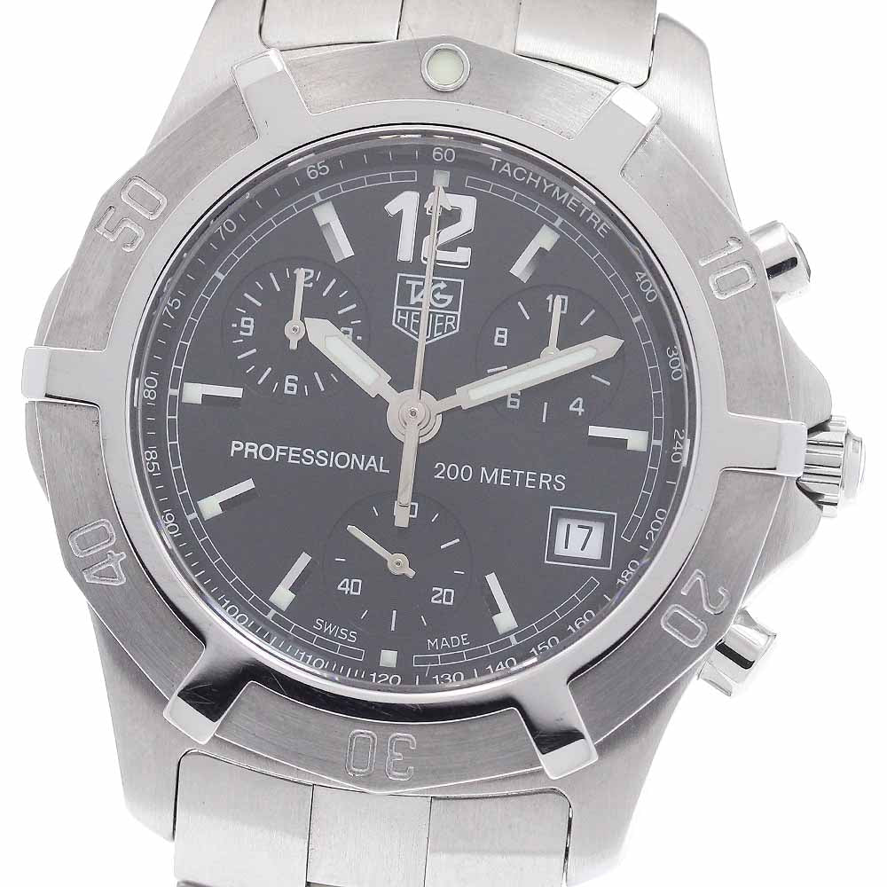 TAG HEUER Exclusive CN1110 Date Chronograph black Dial Quartz Men's Watch_955465