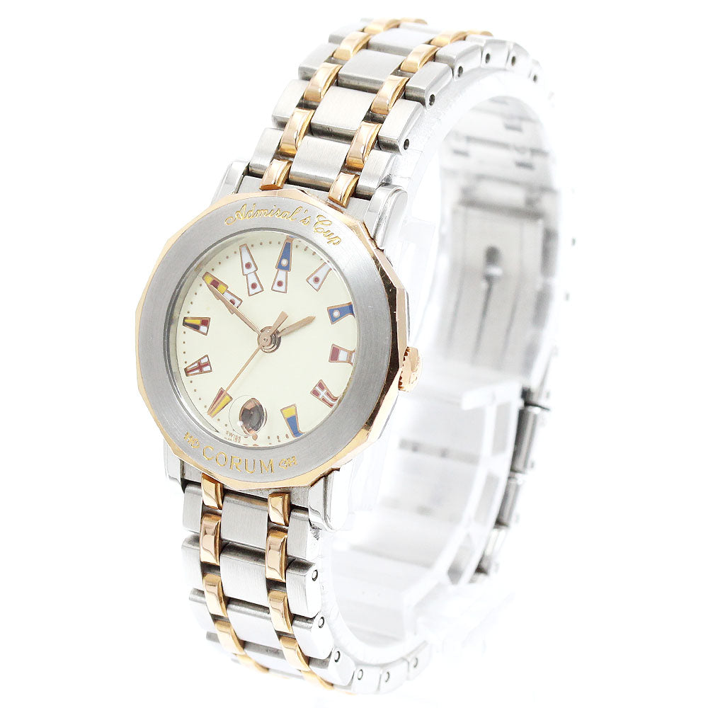 CORUM Admirals cup 39.130.24V585 Date beige Dial Quartz Ladies Watch_955471