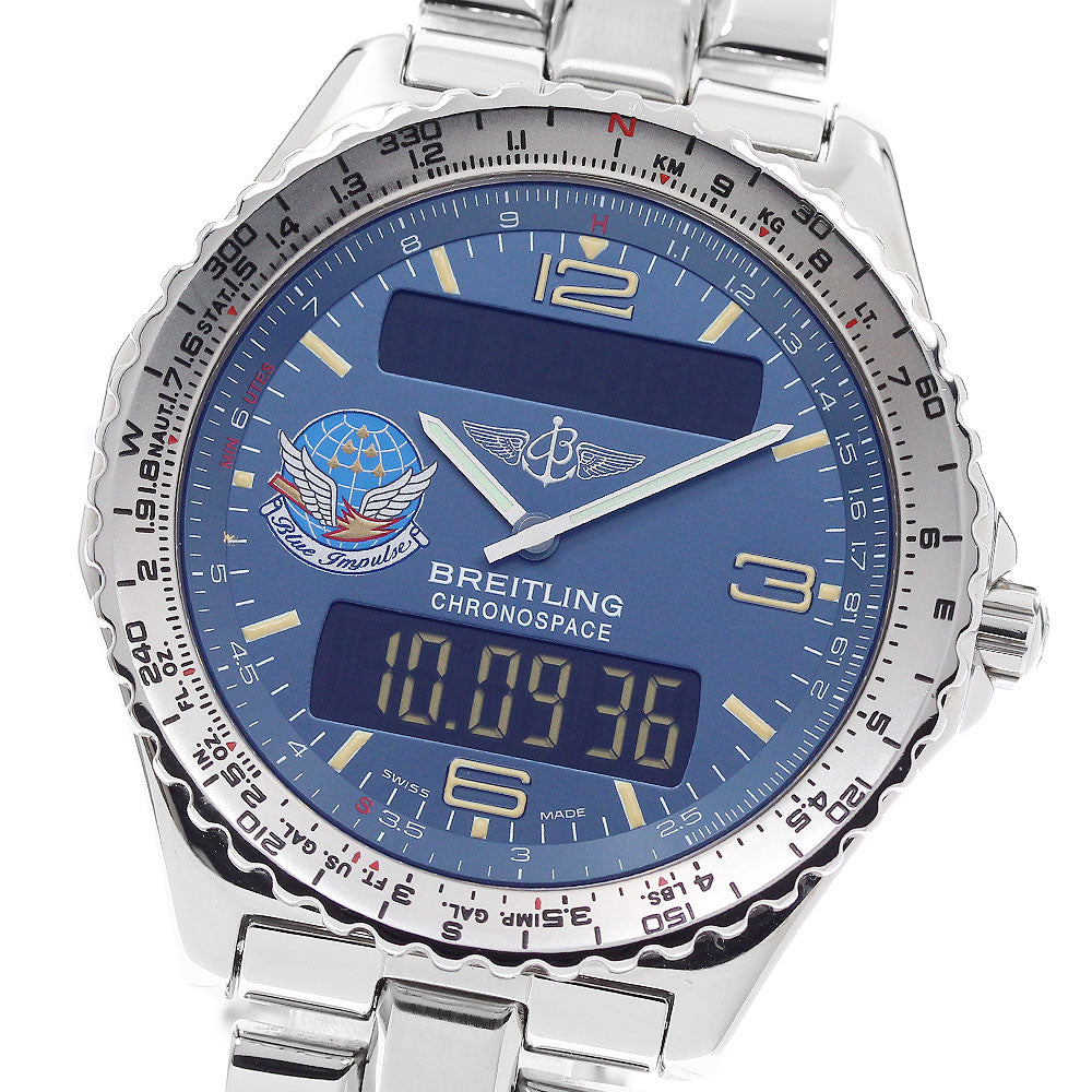 BREITLING Chronospace Blue Impulse A56012.1 Limited to 300 Quartz Men's _955523