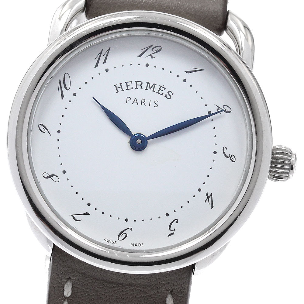 HERMES Arceau AR5.210a White Dial Quartz Ladies Watch_955558