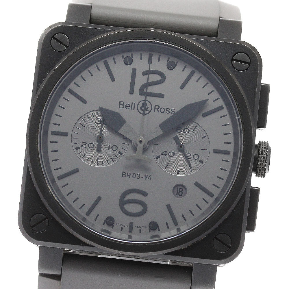 Bell＆Ross BR03-94 BR03-94-S Chronograph gray Dial Automatic Men's Watch_955563