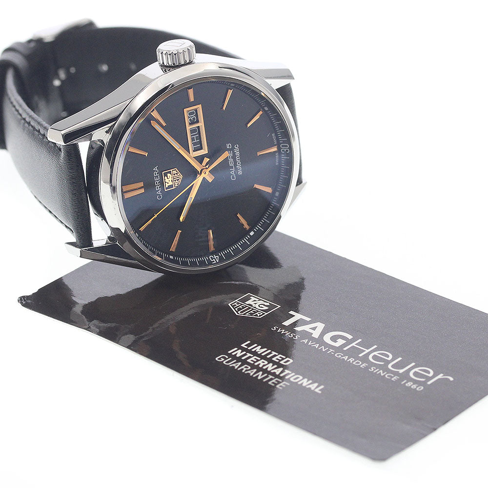 TAG HEUER Carrera Caliber 5 WAR201C.BA0723 Day date Automatic Men's Watch_955566