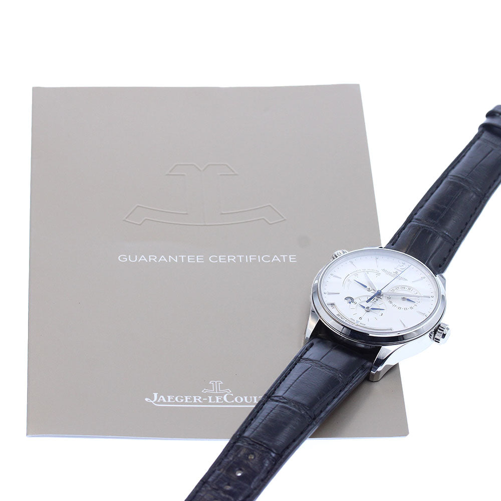 JAEGER-LECOULTRE Master geography 176.8.29.S/Q1428421 Power reserve GMT Silver Dial Automatic Men's Watch_955597