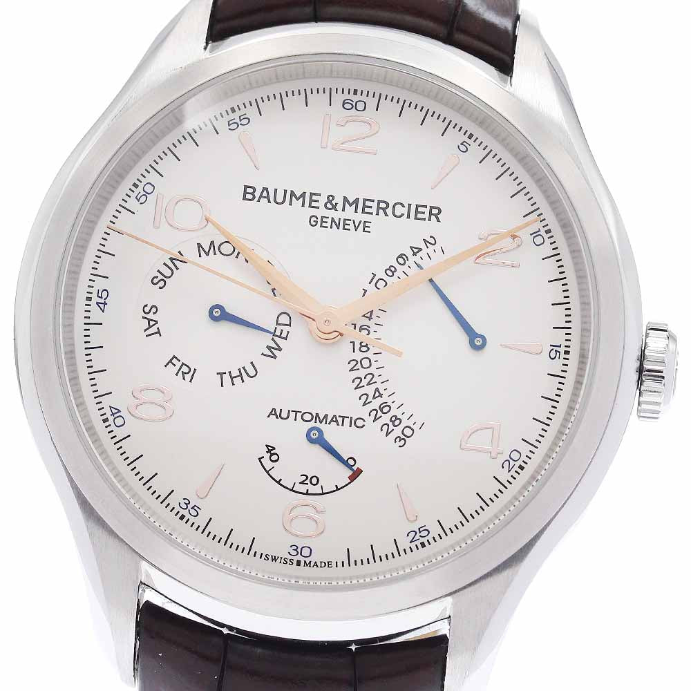 Baume & Mercier Clifton M0A10149 Retrograde Silver Dial Automatic Men's Watch_955607