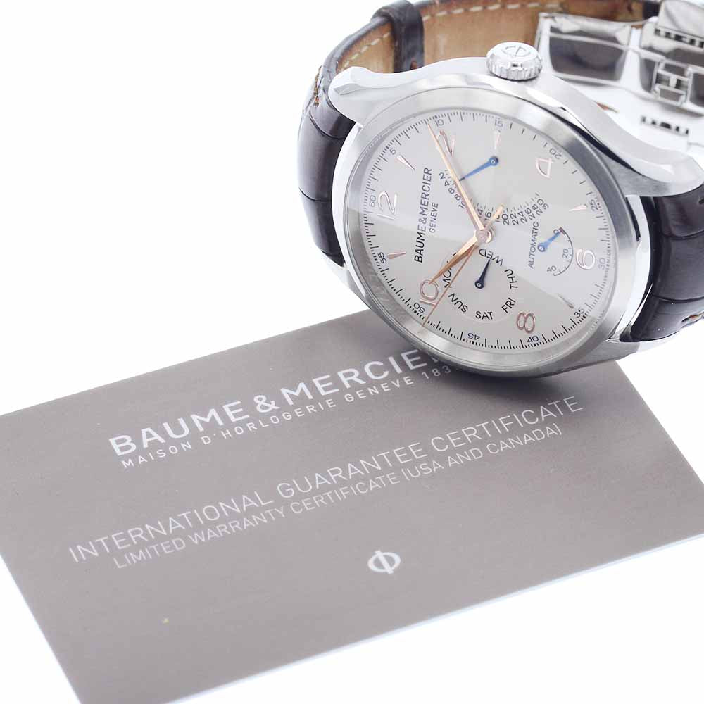 Baume & Mercier Clifton M0A10149 Retrograde Silver Dial Automatic Men's Watch_955607