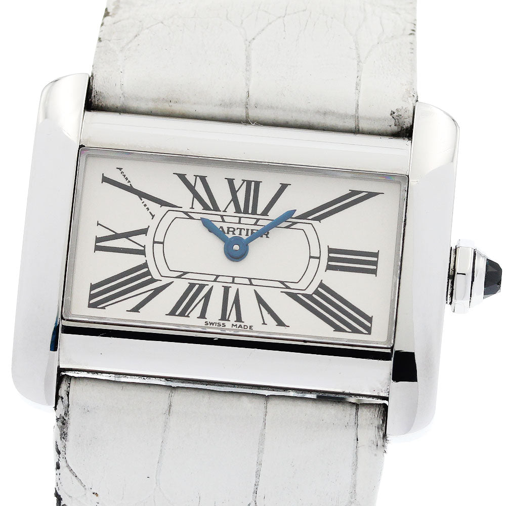 CARTIER Mini tank divan W6300255 beige Dial Quartz Ladies Watch_955617