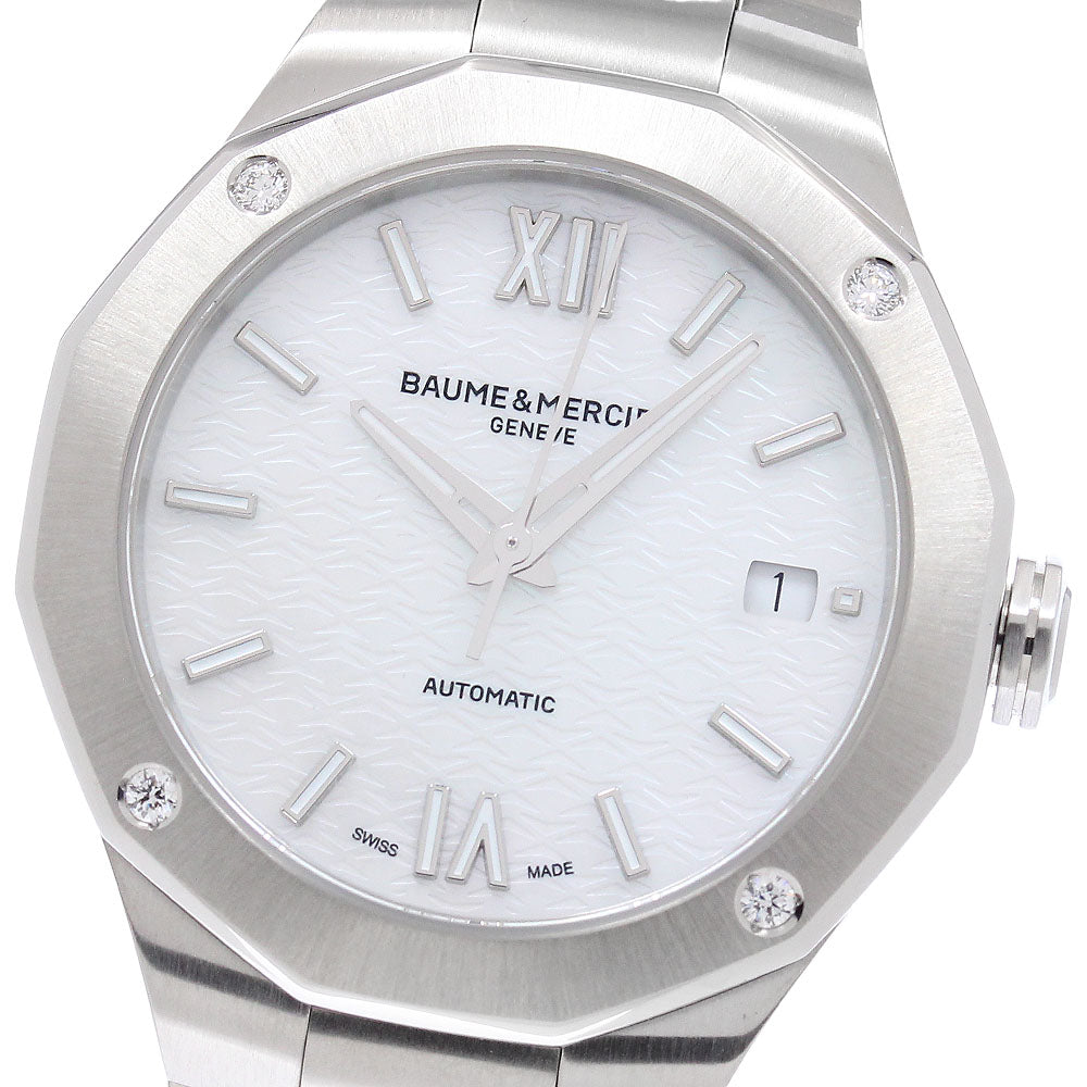 Baume & Mercier Riviera M0A10663 4P Diamond Date White shell Dial Automatic Boy's Watch_955621