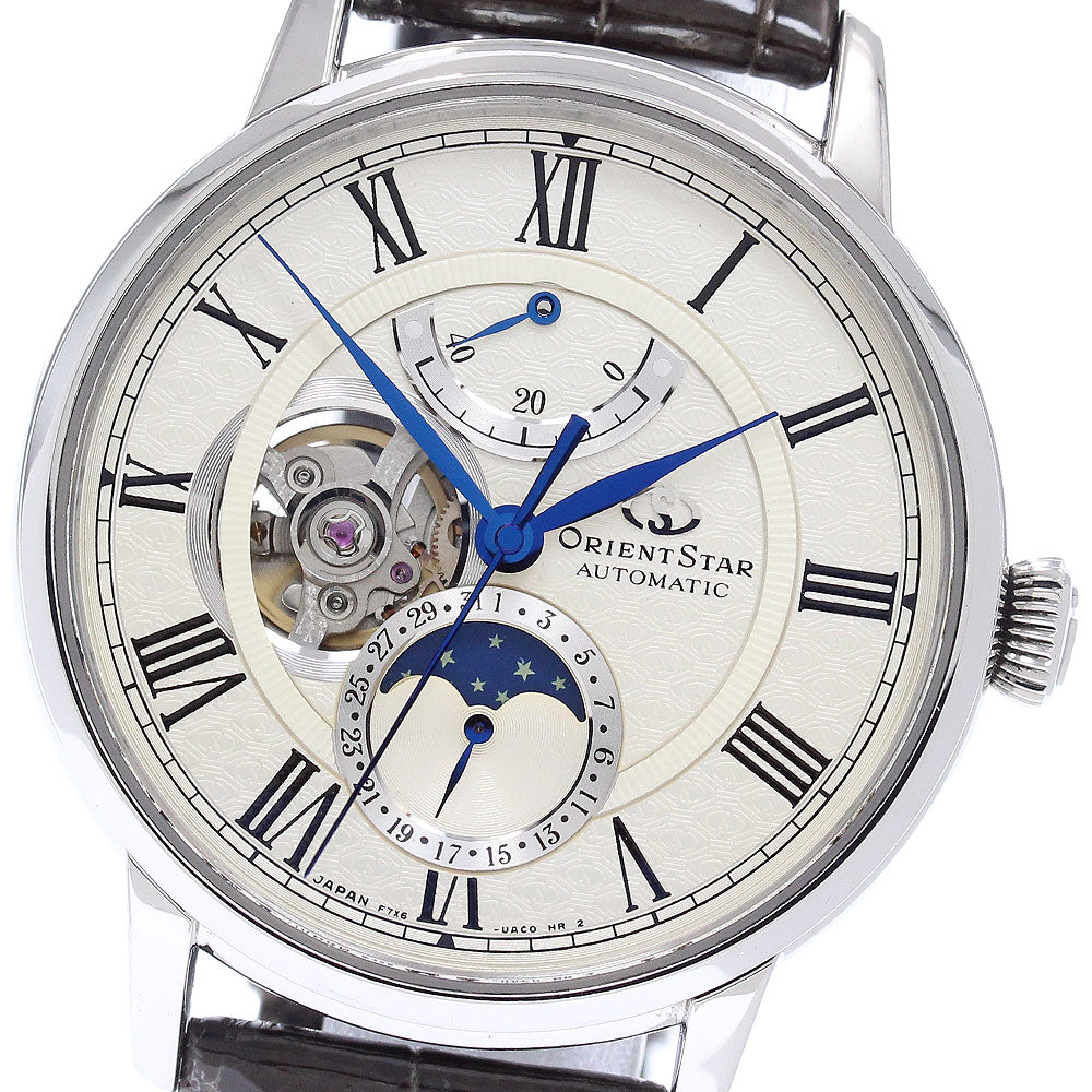 ORIENT Orient Star Mechanical RK-AM0007S/F7X6-UAC0 Moon Phase, Limited Edition of 500 Silver Dial Automatic Men's Watch_955626