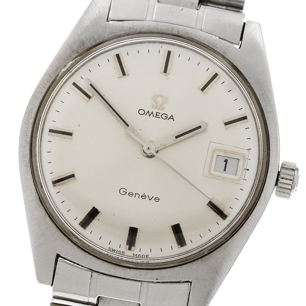 OMEGA Geneve 135.041 Date Cal.613 Silver Dial Hand Winding Men's Watch_955653