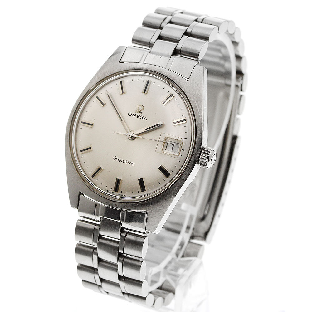 OMEGA Geneve 135.041 Date Cal.613 Silver Dial Hand Winding Men's Watch_955653