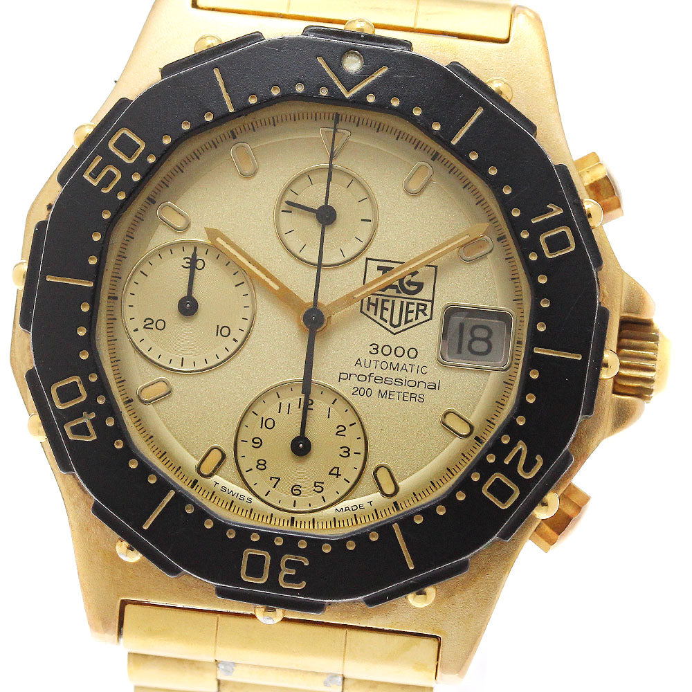TAG HEUER 3000 series 137.406 Date Gold Dial Automatic Men's Watch_955679