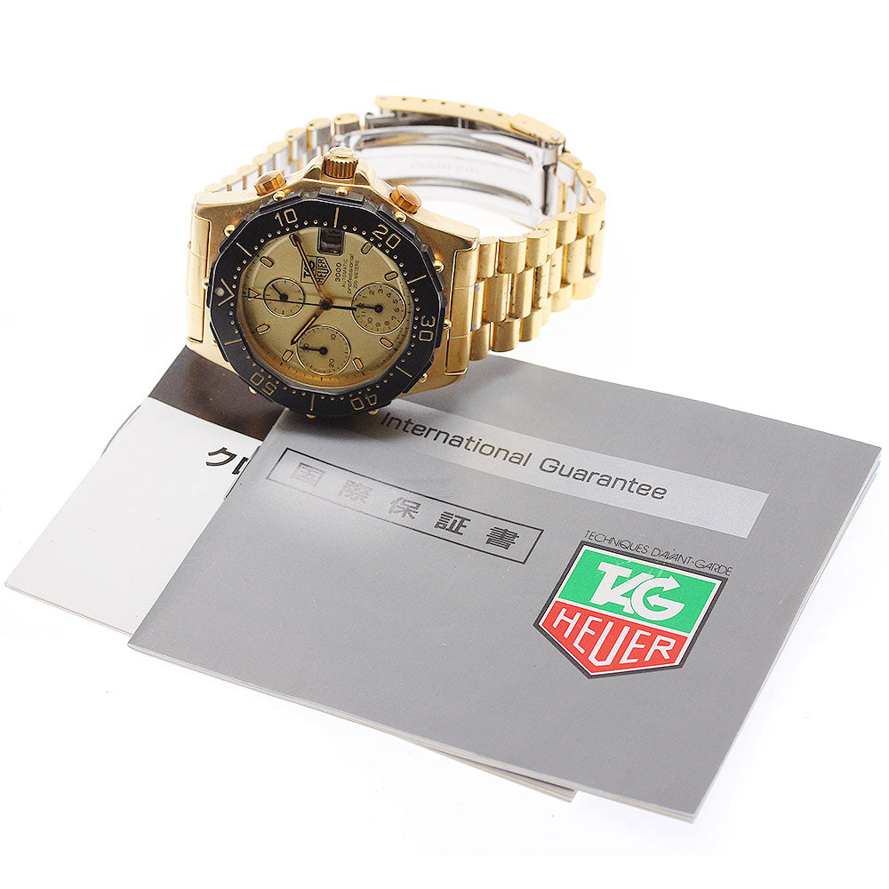 TAG HEUER 3000 series 137.406 Date Gold Dial Automatic Men's Watch_955679