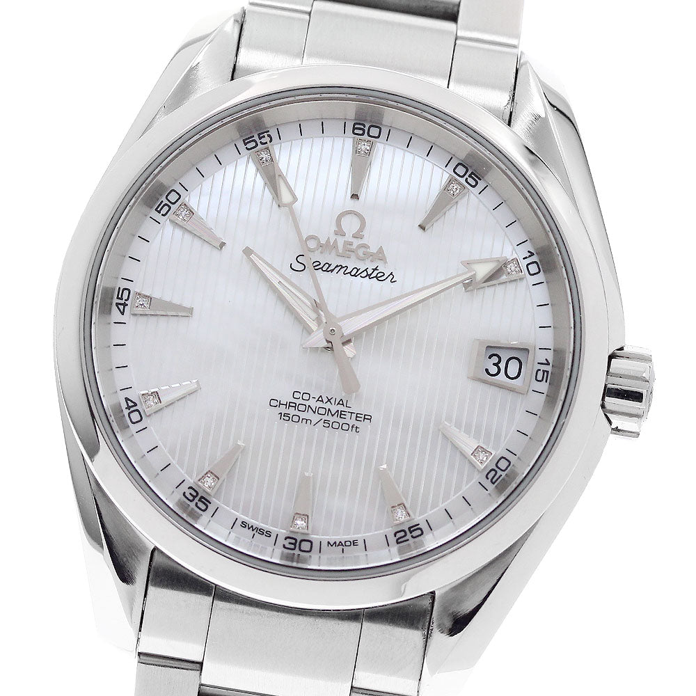 OMEGA Seamaster Aqua Terra Coaxial 231.10.39.21.55.001 Date 11P diamond White shell Dial Automatic Men's Watch_955693