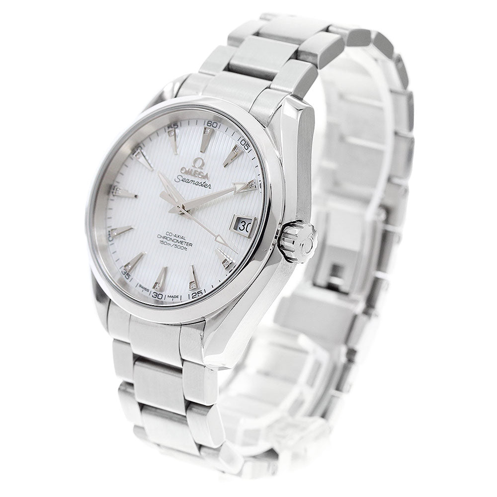 OMEGA Seamaster Aqua Terra Coaxial 231.10.39.21.55.001 Date 11P diamond White shell Dial Automatic Men's Watch_955693