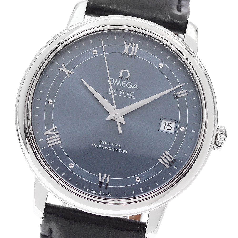 OMEGA De Ville Prestige 424.13.40.20.03.002 Date Navy Dial Automatic Men's Watch_955704