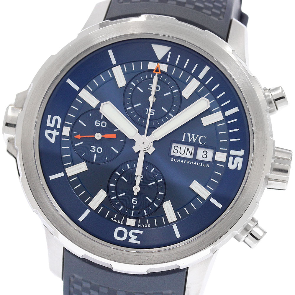 IWC SCHAFFHAUSEN Aquatimer IW376806 Chronograph Navy Dial Automatic Men's_955707