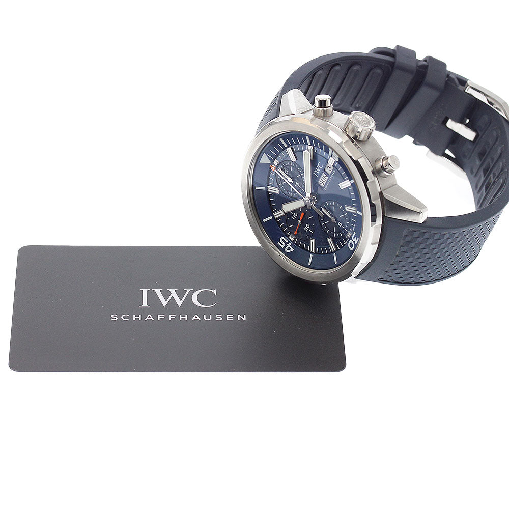IWC SCHAFFHAUSEN Aquatimer IW376806 Chronograph Navy Dial Automatic Men's_955707