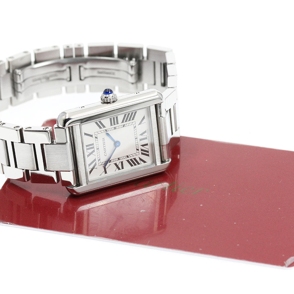 CARTIER Tank solo SM W5200013 Silver Dial Quartz Ladies Watch_955713