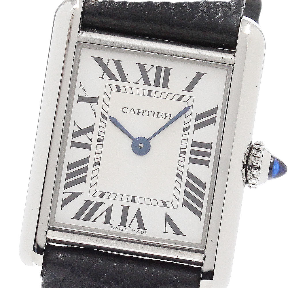 CARTIER tank mast SM WSTA0060 Silver Dial Solar Powered Ladies Watch_955715