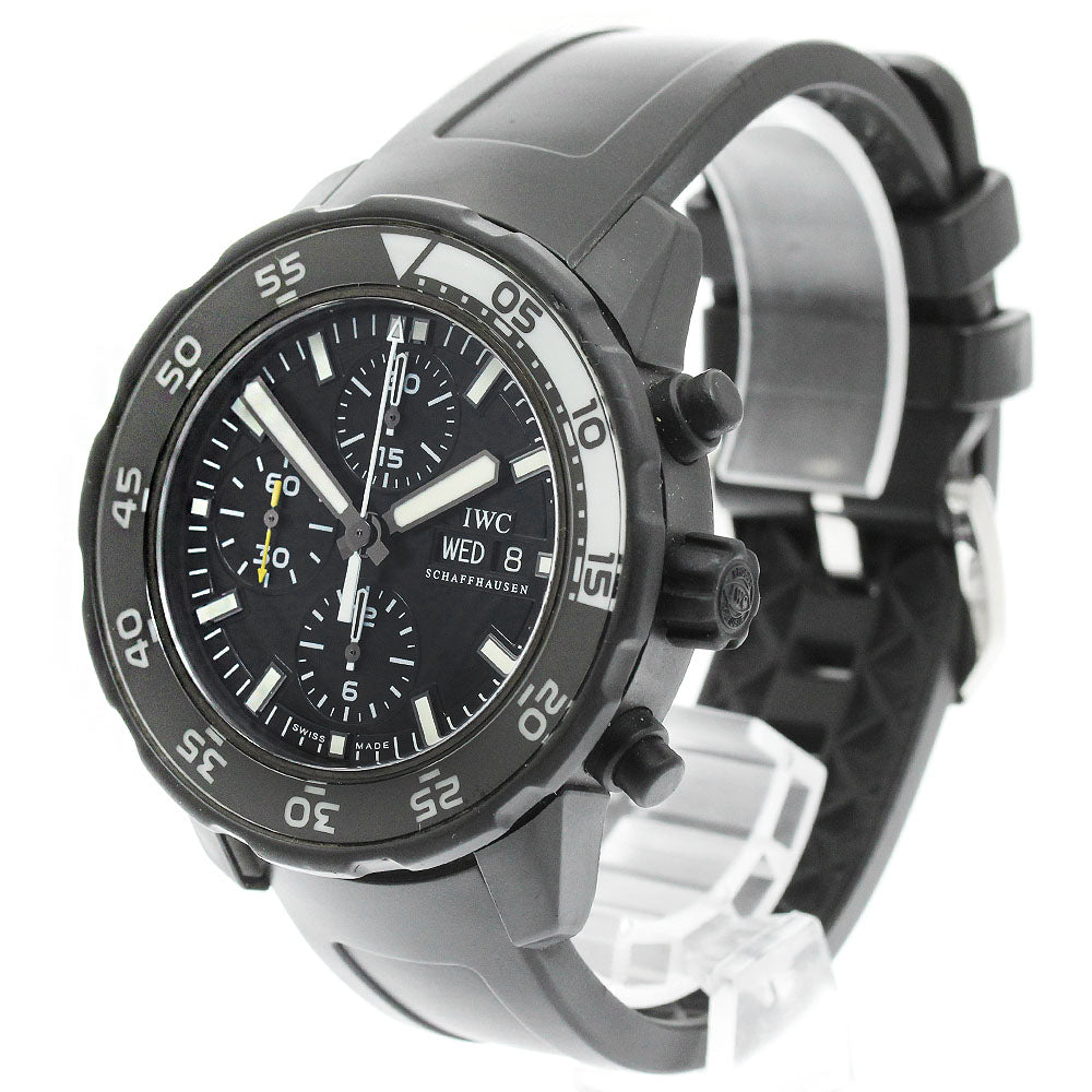 IWC SCHAFFHAUSEN Aquatimer Galapagos Island IW376705 Day-Date Chronograph black Dial Automatic Men's Watch_955716