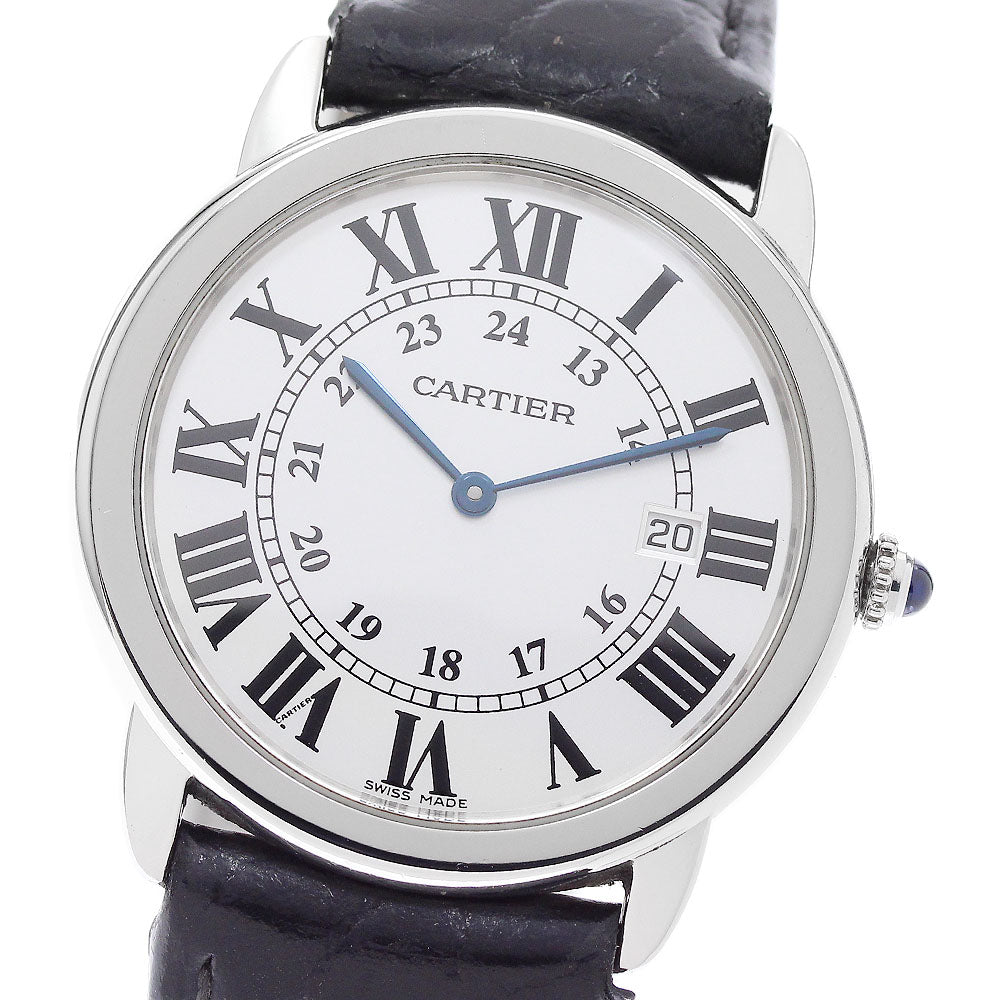 CARTIER Ronde Solo 2934 Silver Dial Quartz Men's Watch_955752