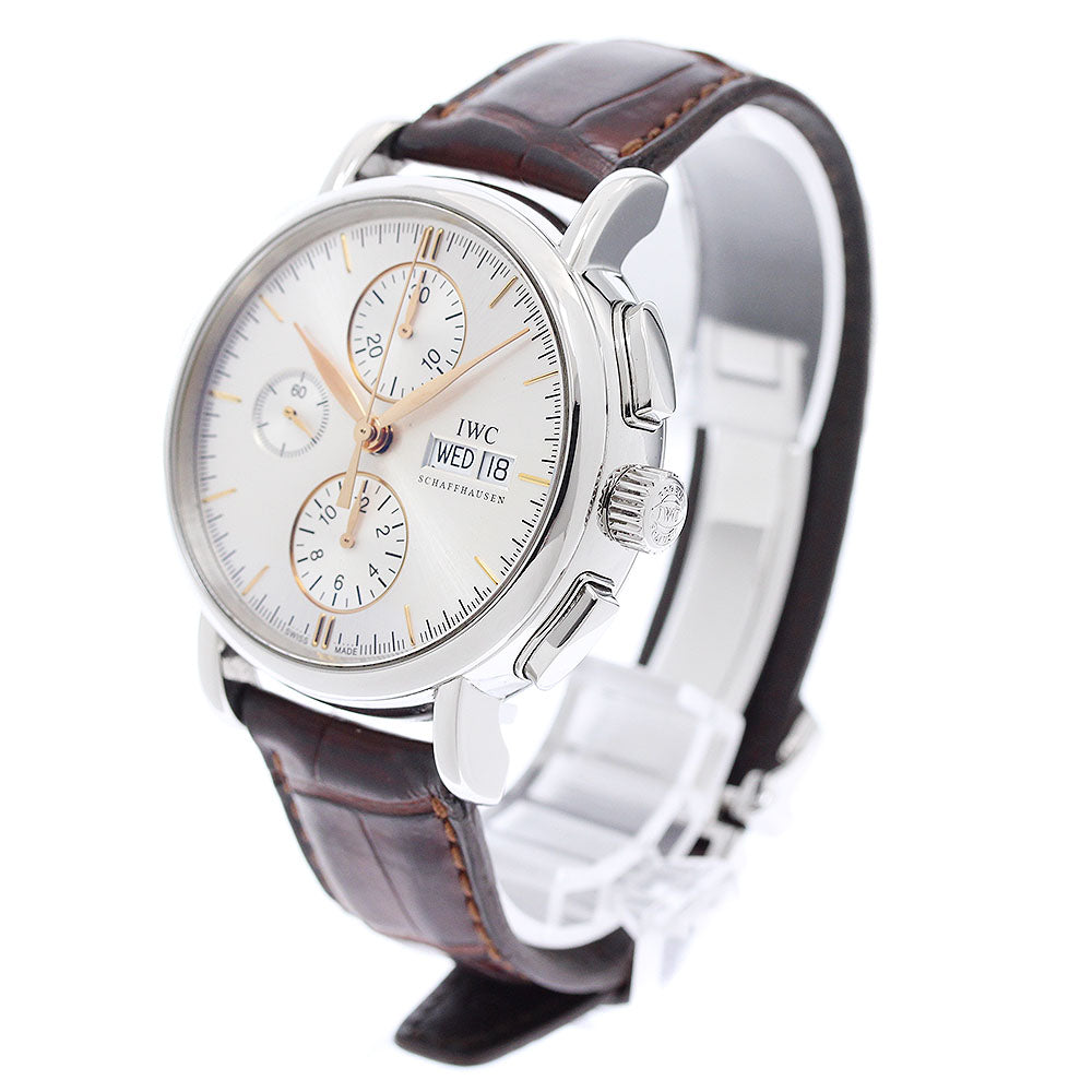 IWC SCHAFFHAUSEN Portofino IW378302 Chronograph day date Silver Dial Automatic Men's Watch_955754