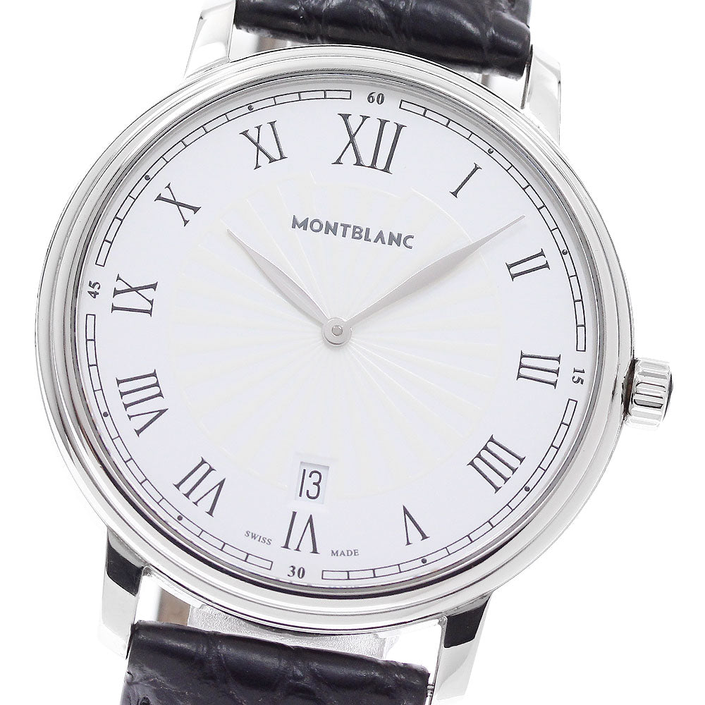 MONTBLANC Tradition 7336/112633 Date white Dial Quartz Men's Watch_955784