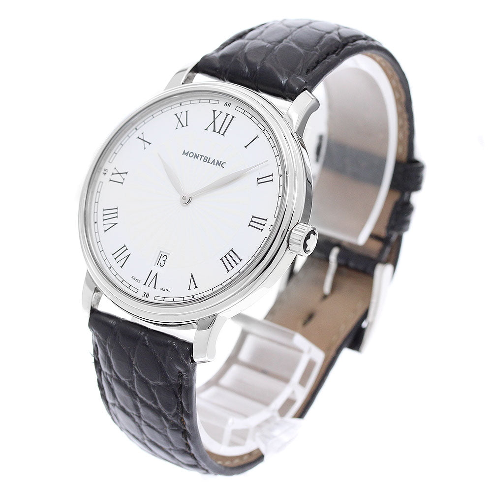 MONTBLANC Tradition 7336/112633 Date white Dial Quartz Men's Watch_955784