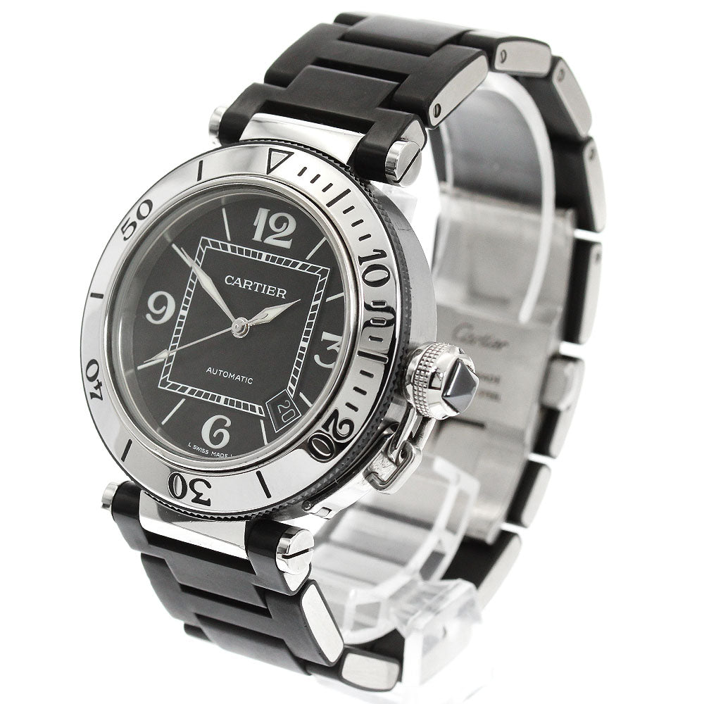 CARTIER Pacha Sea timer W31077U2 Date black Dial Automatic Men's Watch_955989