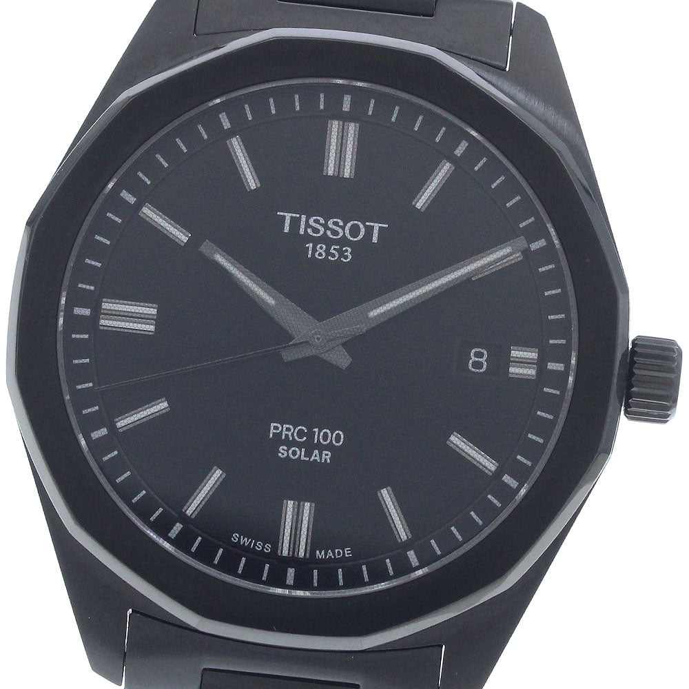 TISSOT PRC100 T151422 Date black Dial Solar Powered Men's Watch_955998