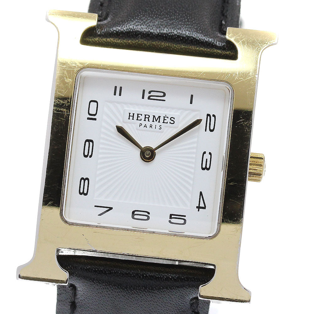 HERMES H watch HH1.510 white Dial Quartz Boy's Watch_956014