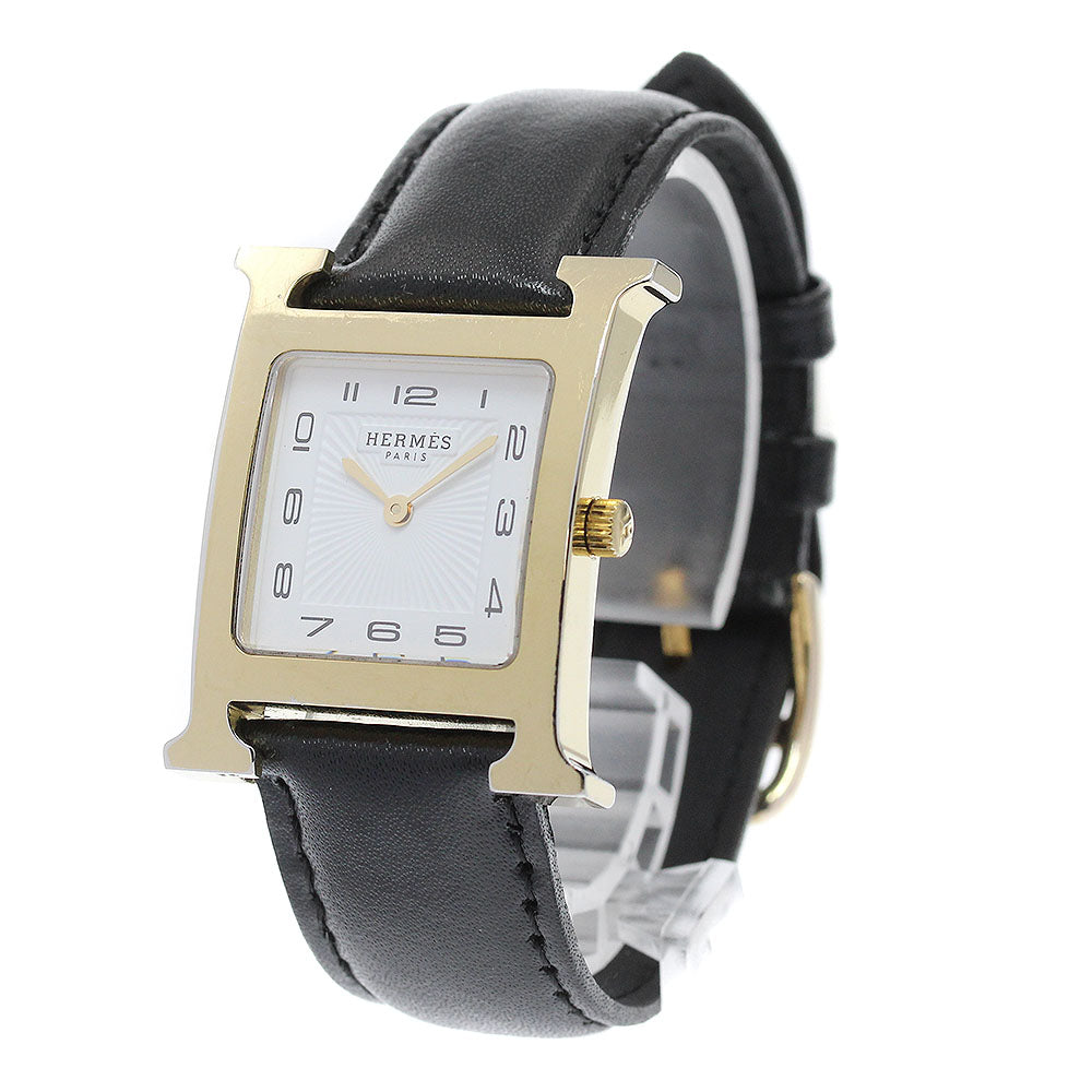 HERMES H watch HH1.510 white Dial Quartz Boy's Watch_956014