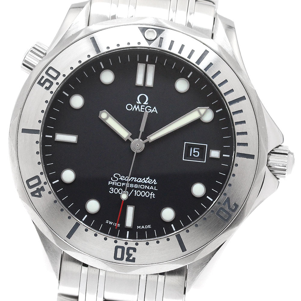 OMEGA Seamaster300 2261.50 Date Black Dial Quartz Men's Watch_956027