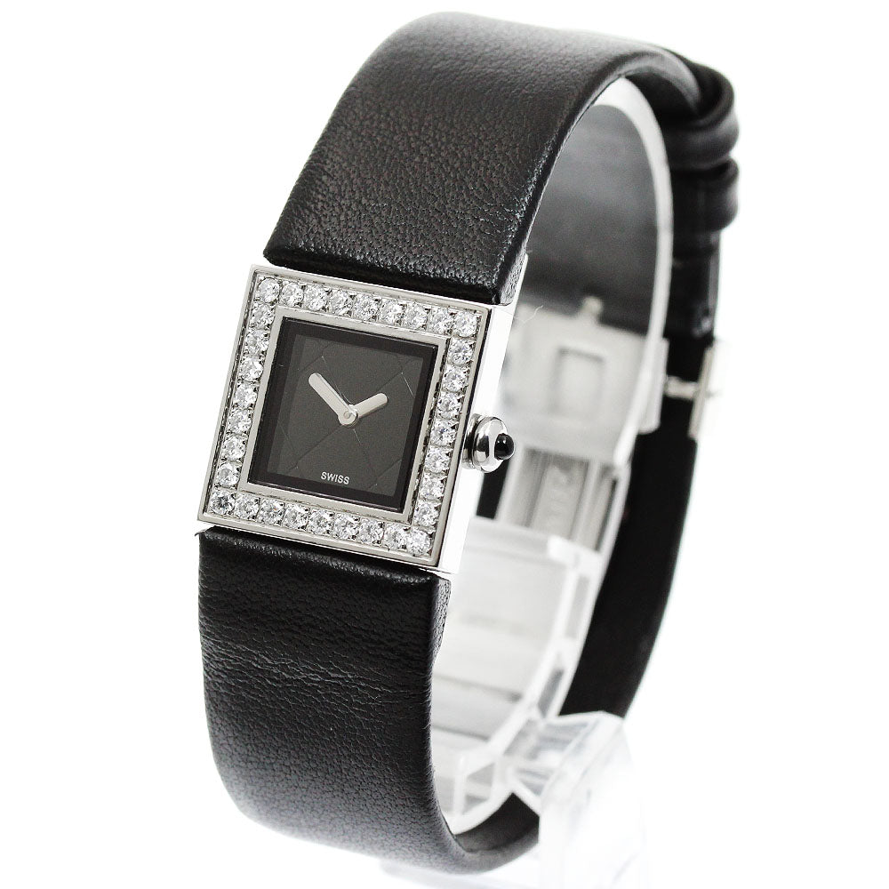 CHANEL Matrasse H0500 Diamond Bezel black Dial Quartz Ladies Watch_956029