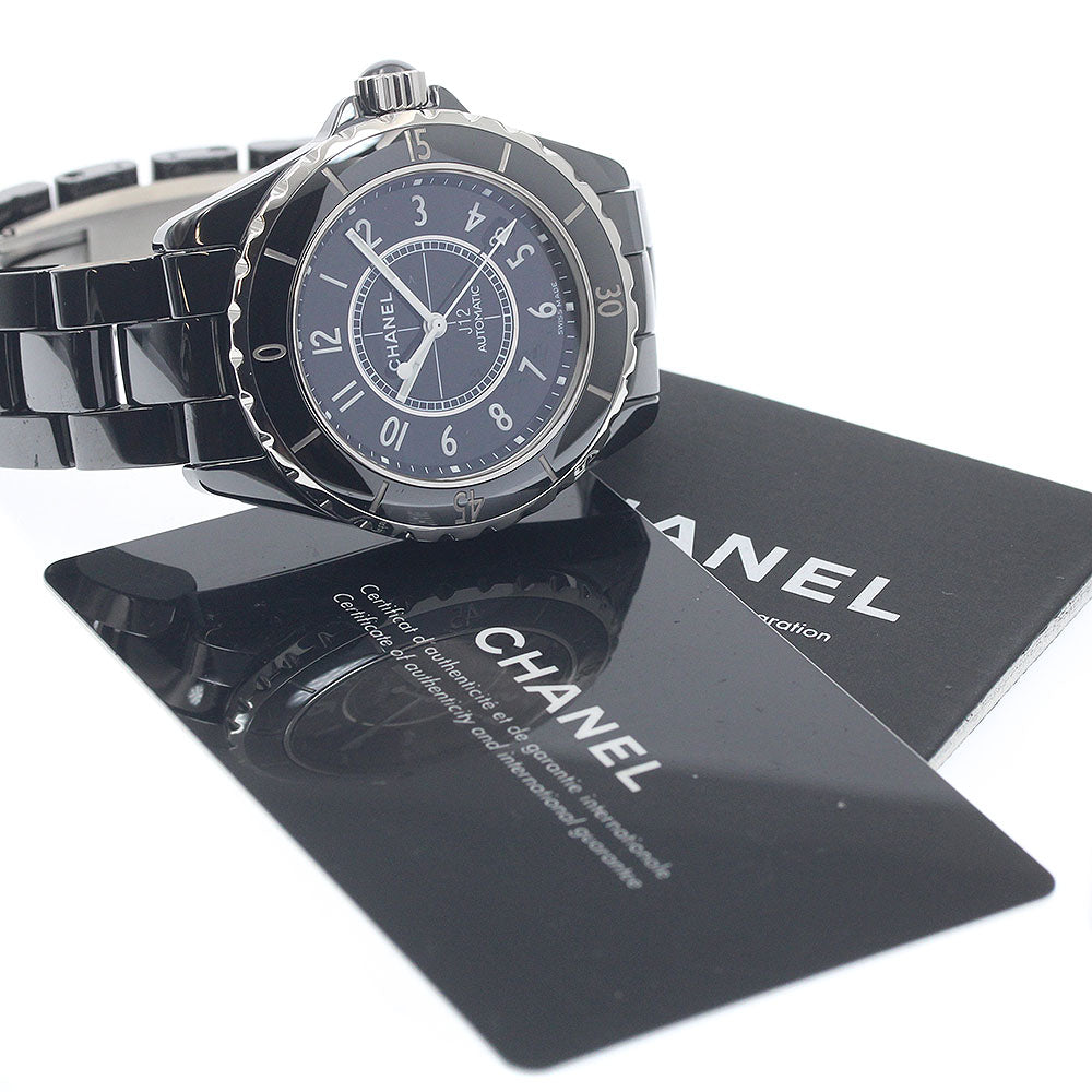 CHANEL J12 H0685 Black Ceramic 38MM Date black Dial Automatic Men's Watch_956038