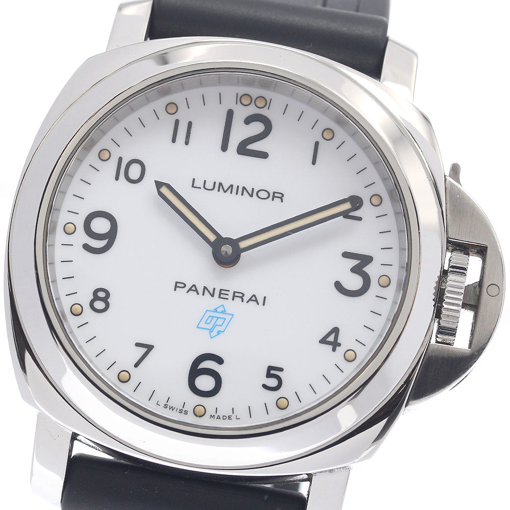 PANERAI Base Logo Acciaio PAM00630 White Dial Hand Winding Men's Watch_956079