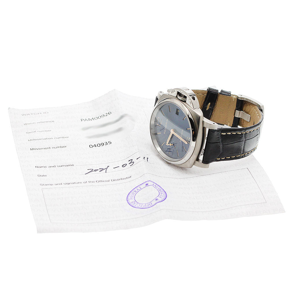 PANERAI Luminor Due PAM00926 Date Navy Dial Automatic Boy's Watch_956098
