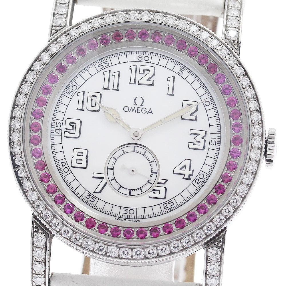 OMEGA Seamaster Aqua Terra 5780.71.56 diamond/ruby White shell Dial Automatic Ladies Watch_956107