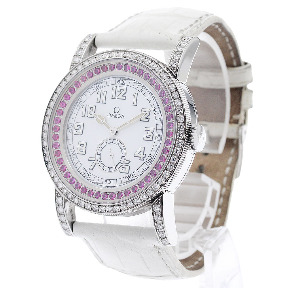 OMEGA Seamaster Aqua Terra 5780.71.56 diamond/ruby White shell Dial Automatic Ladies Watch_956107