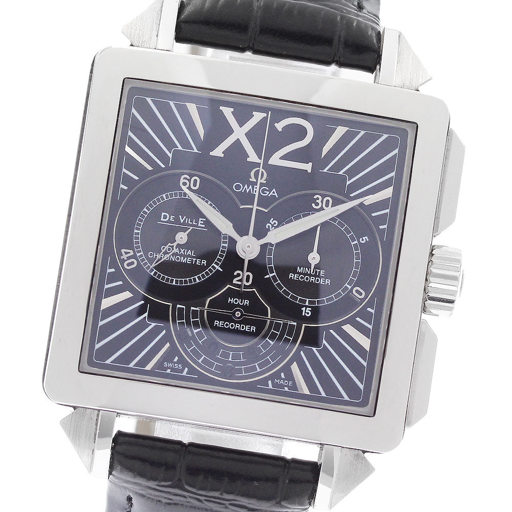 OMEGA De Ville X2 423.13.37.50.01.001 Co-Axial Chronograph black Dial Automatic Men's Watch_956120