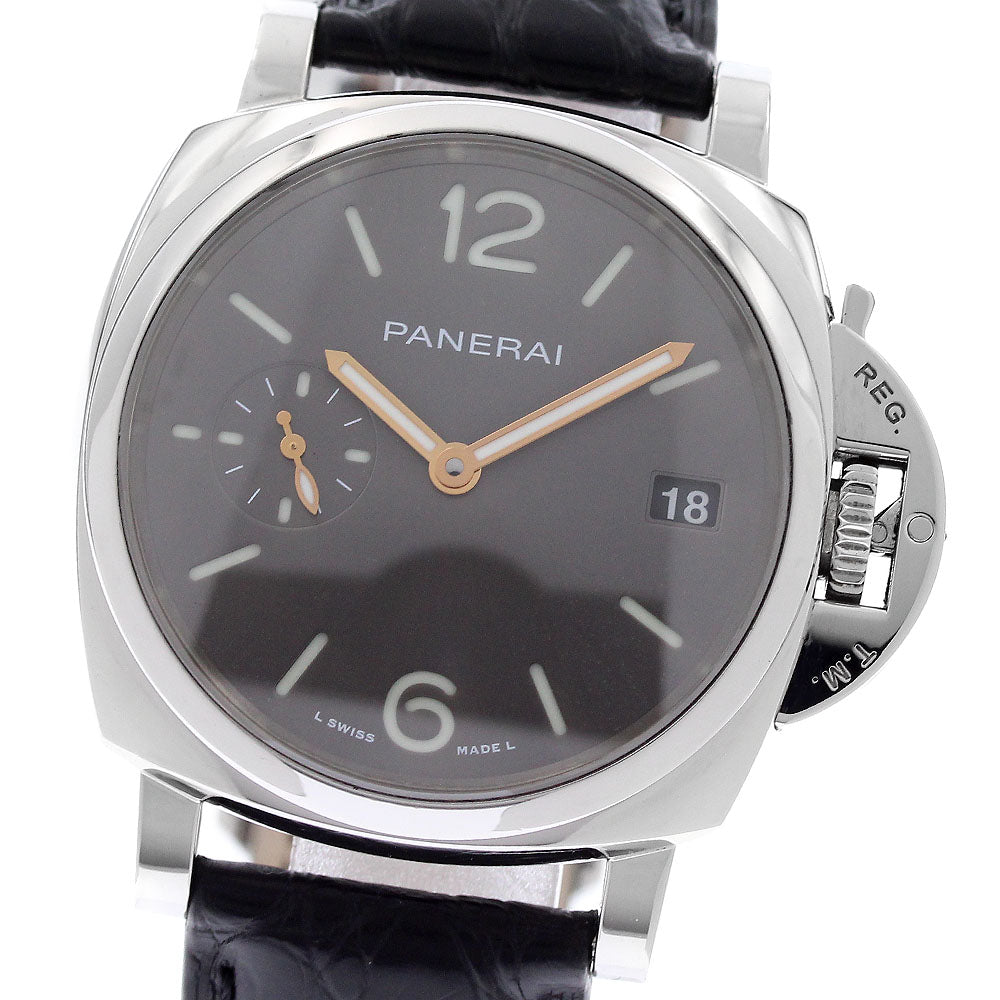 PANERAI Luminor Due PAM01247 Small Second Date gray Dial Automatic Boy's Watch_956123
