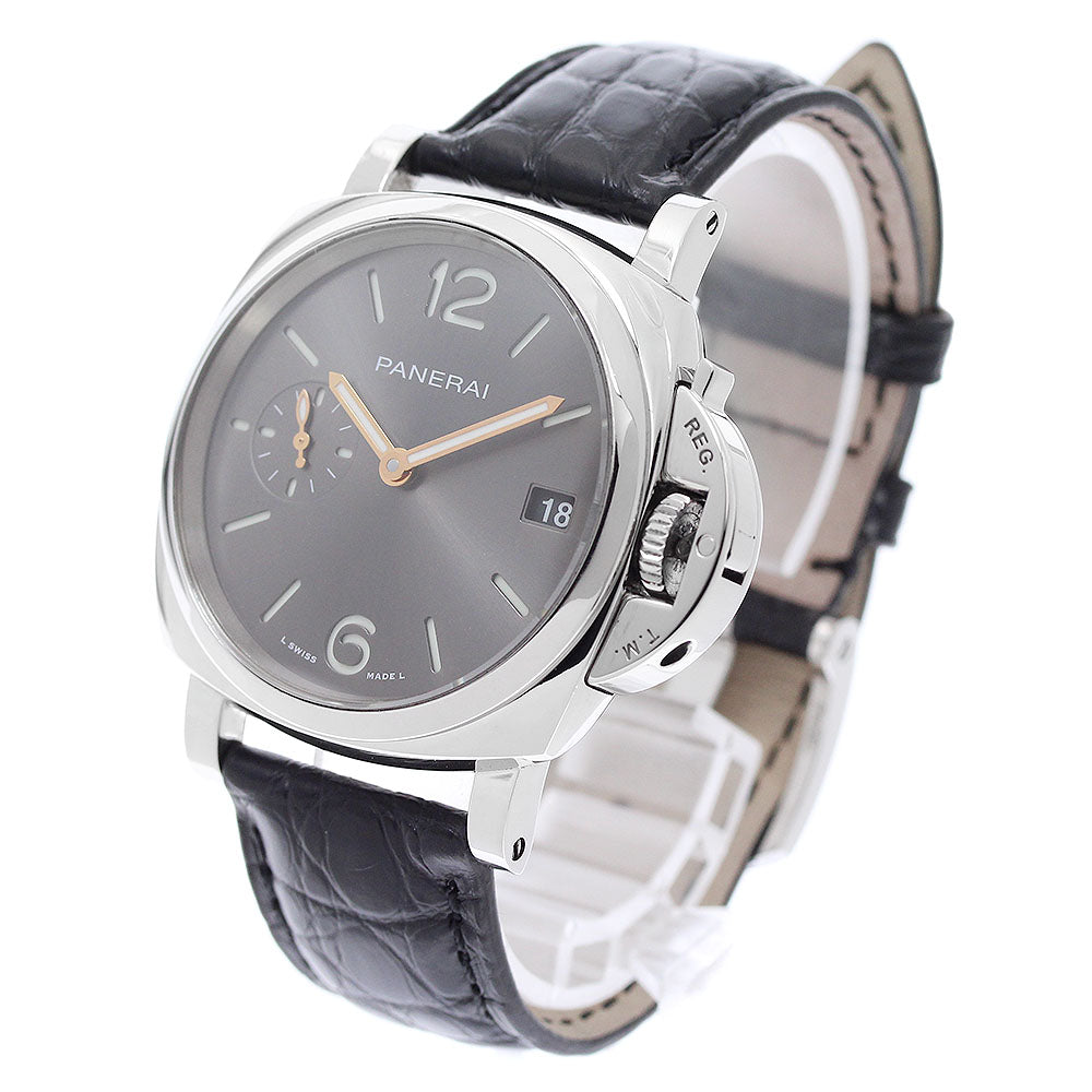 PANERAI Luminor Due PAM01247 Small Second Date gray Dial Automatic Boy's Watch_956123