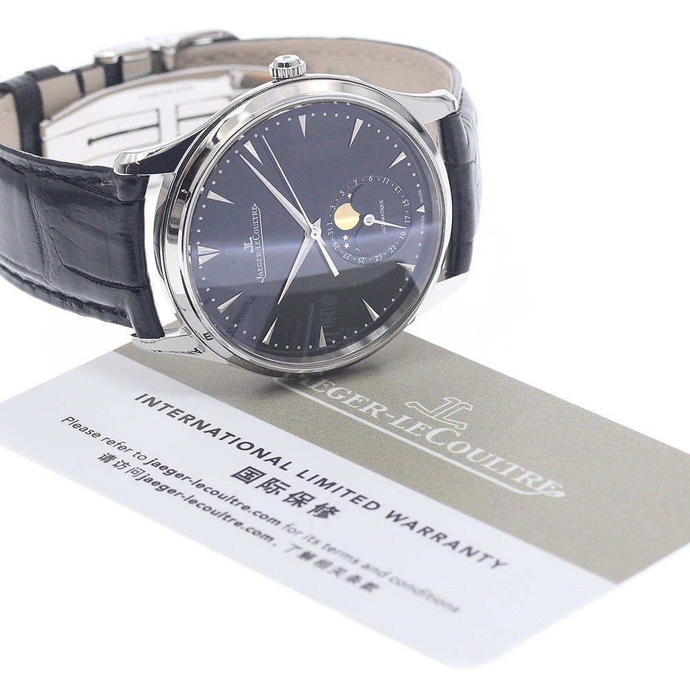 JAEGER-LECOULTRE master ultra slim moon Q1368470/176.8.64.S Date Moon Phase black Dial Automatic Men's Watch_956148