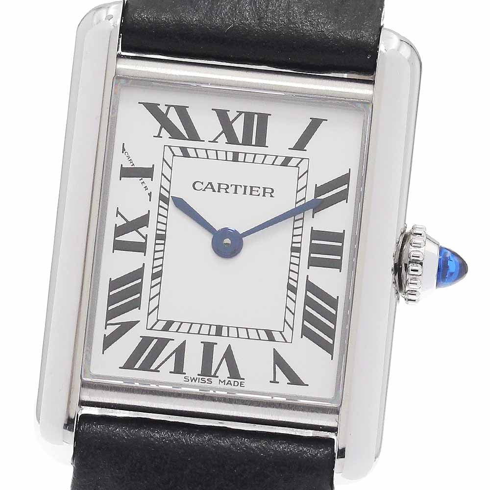 CARTIER Tank mast SM WSTA0110 Silver Dial Quartz Ladies Watch_956154