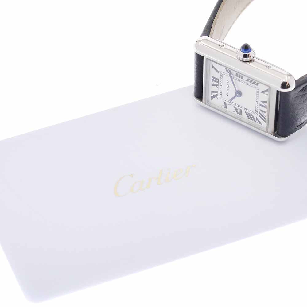 CARTIER Tank mast SM WSTA0110 Silver Dial Quartz Ladies Watch_956154