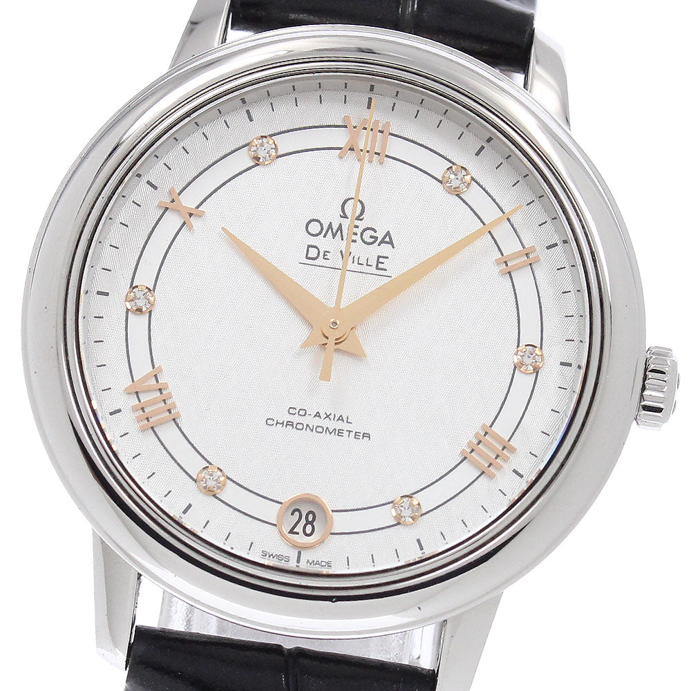 OMEGA De Ville Prestige 424.13.33.20.52.001 6P diamond Silver Dial Automatic Ladies Watch_956165