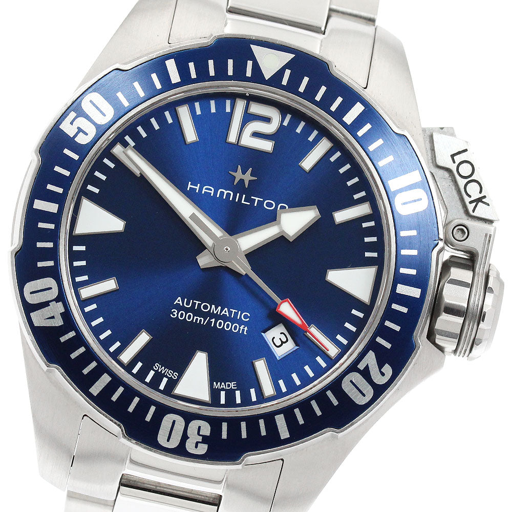 HAMILTON Khaki navy open water H777050 blue Dial Automatic Men's Watch_956296