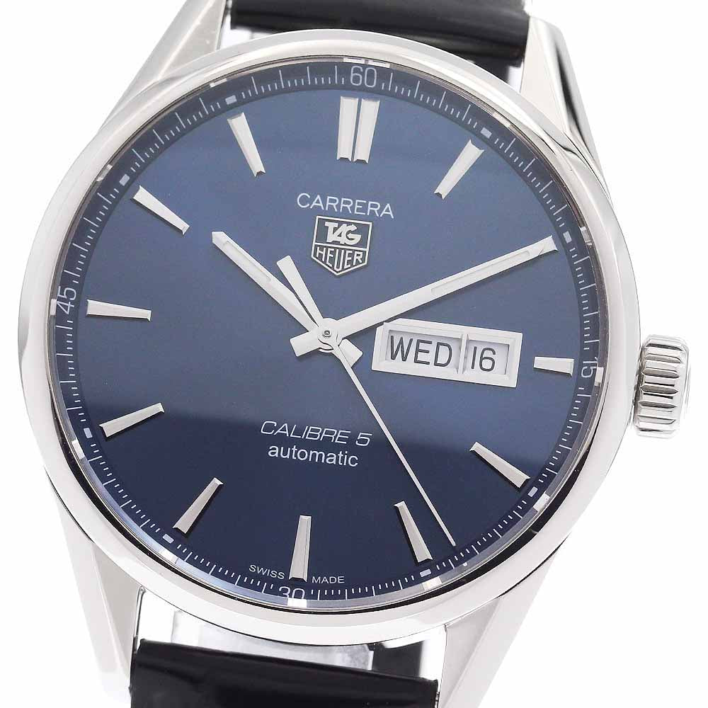 TAG HEUER Carrera Caliber 5 WAR201E Day date Navy Dial Automatic Men's_956303