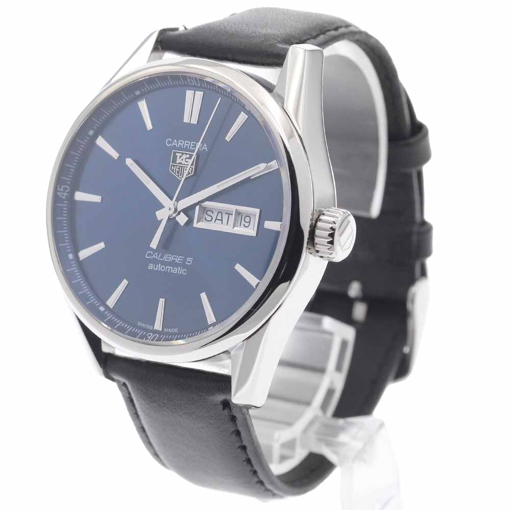 TAG HEUER Carrera Caliber 5 WAR201E Day date Navy Dial Automatic Men's_956303