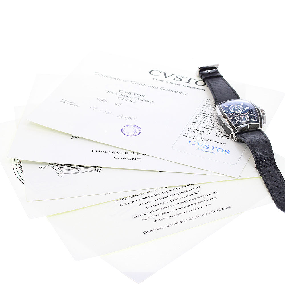 CVSTOS Challenge Chrono 2 Carbon CVT-CHR2-CARBON Automatic Men's Watch_956308
